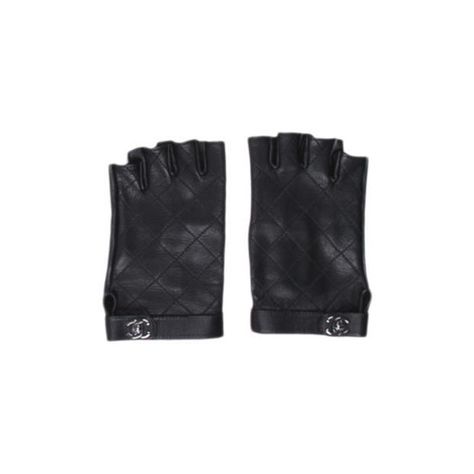 Pre-owned Chanel CC Quilted Fingerless Gloves ($695) ❤ liked on Polyvore featuring accessories, gloves, black, chanel gloves, chanel, quilted gloves and fingerless gloves Gloves Chanel, Chanel Gloves, Gloves Black, Biker Chick, Descendants, High Jewelry, Fingerless Gloves, Gloves, Dior