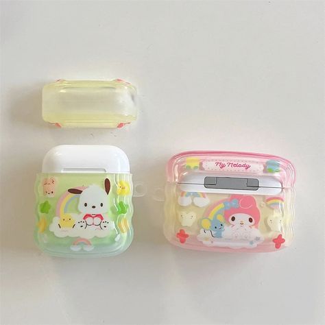 Hello Kitty Headphones, Cases For Airpods, Cute Headphones, Everyday Accessories, Airpod Case, Earphone Case, Sanrio Characters, Airpods Pro, Samsung Cases