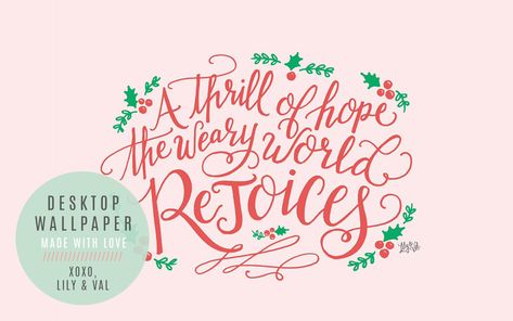 Lily & Val FREE December Desktop download hand lettered by Valerie McKeehan December Desktop Wallpaper, Free Christmas Desktop Wallpaper, Valerie Mckeehan, Girly Background, Desktop Screensaver, Christmas Desktop Wallpaper, Lily And Val, Christmas Fonts Free, Hand Lettered Christmas