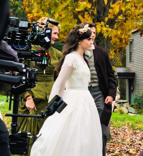 Little Women 2019, Meg March, Pride And Prejudice 2005, March Wedding, Greta Gerwig, Woman Movie, Womens Wedding Dresses, Wedding Scene, Iconic Dresses