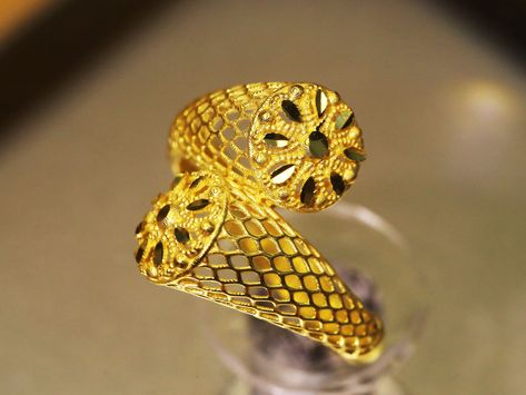 22K Solid Gold Filigree Fusion Ring For Her * Material   : 22K Yellow Gold. Real Gold Jewelry, not plated * Ring Size : US Size 6 (Customizable to any US standard sizes) * Weight     : 3.51 grams of Solid 22K Gold. * Origin      : Dubai, United Arab Emirates * Model#    : RAC601 AUTHENTICITY * All items are hallmarked from Dubai to ensure the specified purity. PACKAGING * All items are nicely packaged and ready to gift in elegant jewelry boxes. INSURANCE * Your item is fully insured. You don't n Fusion Ring, Real Gold Jewelry, Dubai United Arab Emirates, Gold Filigree, Filigree Ring, Plated Ring, Arab Emirates, Rings For Her, Jewelry Boxes