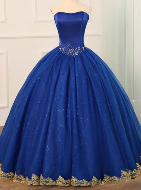 15 Dresses Quinceanera Mexican Royal Blue, Royal Blue Debut Gown, Sweet 15 Dresses Quinceanera, Royal Blue Tulle Ball Gown For Quinceanera, Royal Blue Quince Dresses Quincedresses.com, Royal Blue Floor-length Gown For Debutante Ball, Debut Gowns, 15 Dresses Quinceanera, Formal Ideas