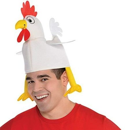 Make your party look extra special with this Chicken Hat, be the hit of your Costume theme party, and more. This package includes a Chicken Hat, which is a perfect addition to your costume and makes you look complete. Ideal wear during special occasions, holidays, team events, classroom parties, and more. It is a surprise for guests and creates fun at your party. You can easily combine this costume accessory with other party supplies to make your party complete. Chicken Hat. Theme: General. Colo Chicken Hats, Fancy Dress Up, Halloween Costume Accessories, White Chicken, Costume Themes, Red Felt, Adult Halloween Costumes, Up Halloween, Party Fun