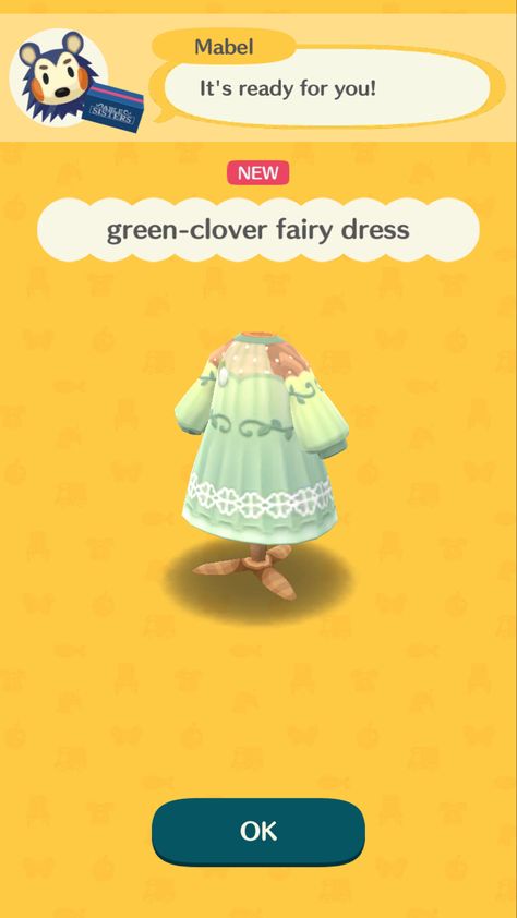 Fairy Core Animal Crossing, Clover Fairy, Fairy Dress Aesthetic, Aesthetic Cottage Core, Aesthetic Cottage, Qr Codes Animal Crossing, City Folk, Green Clover, Fairy Clothes