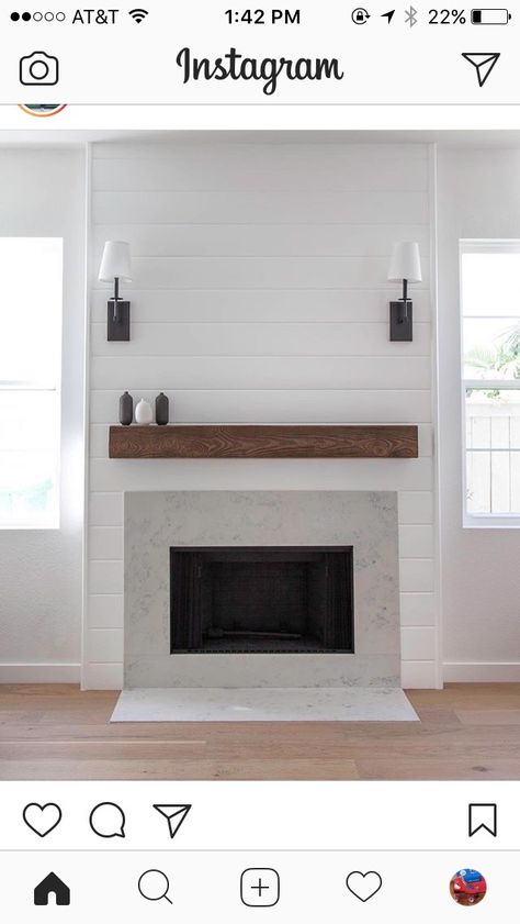 shiplap, fireplace, mantel Farmhouse Fireplace Ideas, Rustic Farmhouse Fireplace, Fireplace Feature, Coastal Fireplace, Fireplace Electric, Farmhouse Fireplace Decor, Fireplace Facing, Shiplap Fireplace, Room Addition