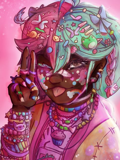 Harajuku Drawing, Decora Art, Decora Aesthetic, Mode Harajuku, Harajuku Street Fashion, Scene Drawing, Best Anime Drawings, Harajuku Street, Fun To Draw