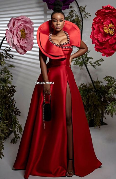 African Couture Gowns, Dress For Gala Events Classy, Dresses For Events Classy, Red Prom Dress Aesthetic, Aesthetic Beautiful Wallpaper, Cocktail Dress Classy Elegant, Hood Love, Mardi Gras Dress, African Gowns