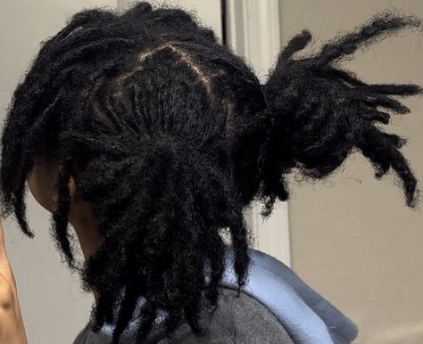 Locs Hairstyles Two Ponytails, Dreadlock Hairstyles Women Black, Locs Hairstyles For Women Short Hair, Loc Mohawk Styles Women, Black Hairstyles Dreads, Chunky Locs, Hairstyles For Locs, Black Women Locs, Loc Ponytail