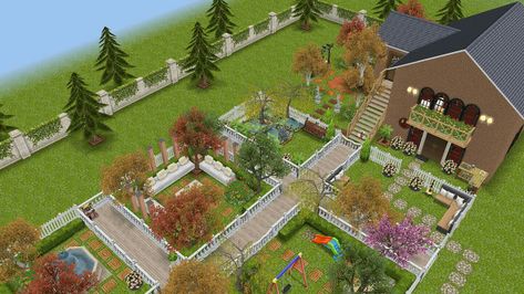 Construção the sims freeplay Sims Freeplay Backyard Ideas, Sims Freeplay Garden Ideas, Casas The Sims Freeplay, 80s House, The Sims Freeplay, Sims Freeplay Houses, Sims Houses, Play Garden, Sims Free Play