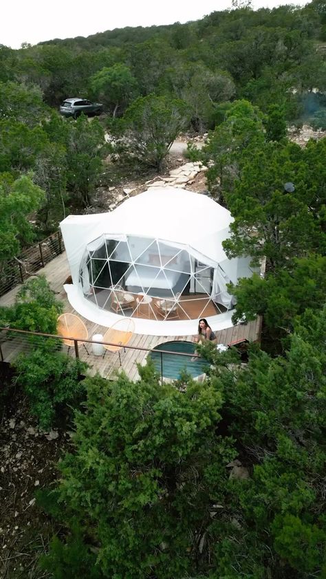 Shelters Geodesic Dome Homes, Glamping Resorts, Glamping Site, Dome House, Dome Tent, Luxury Camping, Geodesic Dome, Yurt, Classic House