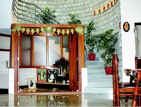 Spiral Stairs Architecture, Bunny Habitat, Pooja Room Ideas, Pooja Room Designs, Home Mandir, Pooja Unit, Rustic Stairs, Spiral Stair, Mandir Design