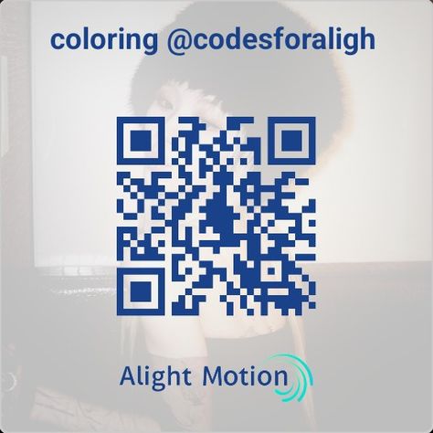 Alight Motion Code Alight Motion, Group Chat, Qr Code, Motion, Coding, Color