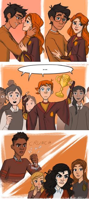 Harry and Ginny kiss part 2 Hinny Fanart Kiss, Harry And Ginny Kiss Fanart, Harry X Ginny Fanart, Harry And Ginny Kiss, Deamus Fanart, Kiss Fanart, Fanfiction Recommendations, Harry Potter Ginny, Glume Harry Potter