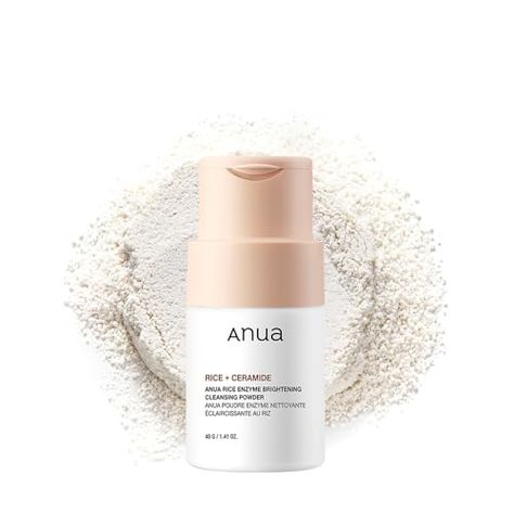 ANUA RICE ENZYME BRIGHTENING CLEANSING POWDER, Rice Mask, Ceramide, Gentle Face Wash for Brightening, Radiant Skin, Facial Cleanser for Dry Skin, Korean Skincare, Fragrance Free, 40g/1.41fl.oz. Anua Rice Face Mask, Korean Rice Mask, Facial Cleanser For Dry Skin, Anua Skincare, Rice Face Mask, Cleanser For Dry Skin, Korean Mask, Amazon Skincare, Rice Mask