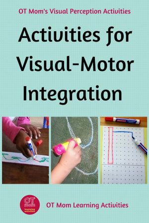 Visual-Motor Integration activities to help kids work on this important pre-writing skill. Visual Motor Integration Activities, Visual Motor Activities, Good Handwriting, Visual Perceptual Activities, Coordination Activities, Scott Naismith, Visual Perception Activities, Occupational Therapy Kids, Visual Tracking