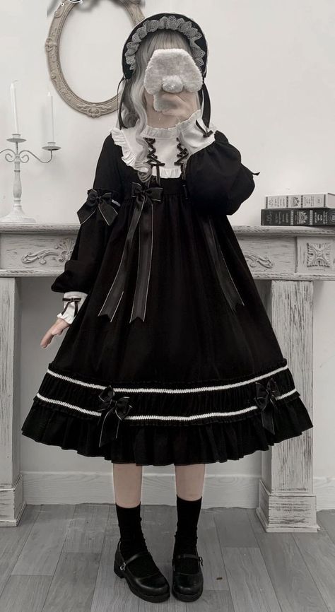 Op Dress, Lolita Outfits, Elegant Gothic, Kawaii Fashion Outfits, Grunge Style, Kawaii Clothes, Lolita Dress, Gothic Lolita, Lolita Fashion