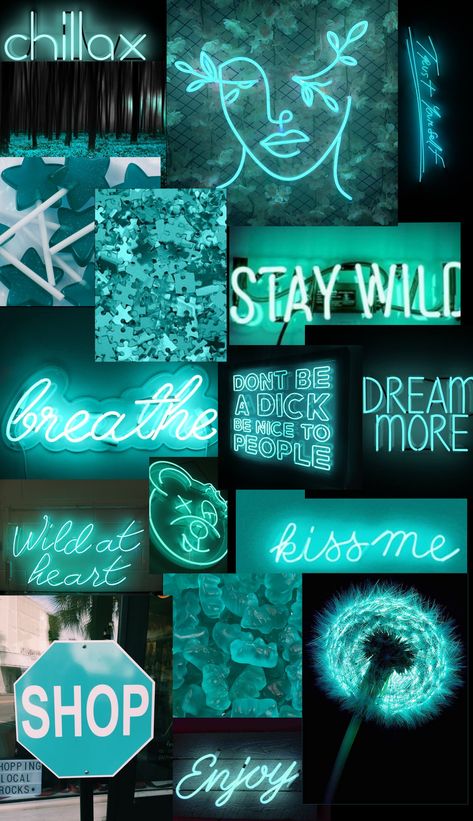 Neon Teal Aesthetic, Teal Aesthetic Wallpaper, Teal Aesthetic, Neon Aesthetic, Aesthetic Wallpaper, Aesthetic Wallpapers, Neon