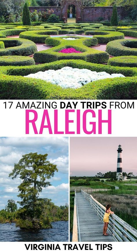 Are you looking for the best day trips from Raleigh? This diverse list of Raleigh day trips will help! From wildlife refuges to city breaks, you can learn more here! | Places to visit near Raleigh | Things to do in Raleigh | Raleigh things to do | Weekend trips from Raleigh | Where to go near Raleigh | Raleigh itinerary | Day trips in North Carolina | Raleigh to Greensboro | Raleigh to Winston Salem | Raleigh to the Outer Banks | Raleigh to Wilmington | Raleigh to Asheville Wilmington Beach, North Carolina Lakes, Moving To North Carolina, North Carolina Vacations, Charleston Travel, North Carolina Travel, East Coast Travel, Virginia Travel, The Outer Banks