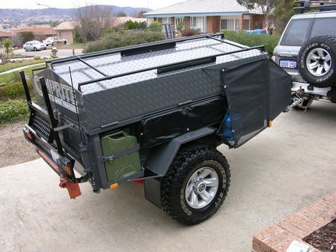 Bug Out Trailer, Offroad Trailer, Bed Idea, Jeep Trailer, Expedition Trailer, Off Road Camper Trailer, Adventure Trailers, Off Road Camping, Overland Trailer