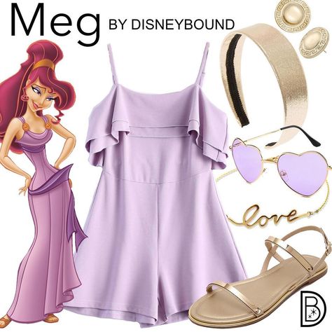 Meg Disneybound, Hercules Disneybound, Meg Disney, Disneyworld Outfits, Bestie Ideas, Pokemon Fashion, Disney Character Outfits, Disney Bound Outfits Casual, Disney Trip Outfits