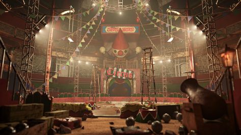 Travelling Circus Aesthetic, Carnival Concept Art, Circus Environment, Circus Audience, Circus Concept Art, Stage Concept Art, Circus Ticket Booth, Circus Creepy, Fantasy Carnival