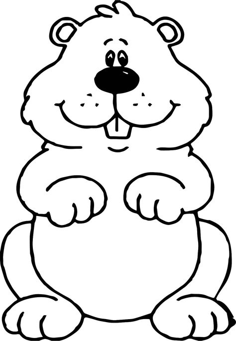 Groundhog Template, Groundhog Pictures, Ground Hog Day Crafts, Groundhog Activities, Groundhog Day Activities, Happy Groundhog Day, February Crafts, Bible Coloring Pages, Daycare Crafts