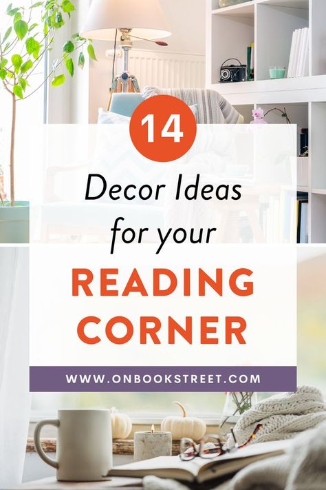 Small Home Library Cozy Reading Room, Space Reading Corner, Reading Nook Small, Reading Corner Aesthetic, Reading Chair Corner, Reading Corner Living Room, Small Corner Decor, Book Storage Small Space, Book Corner Ideas Bedroom