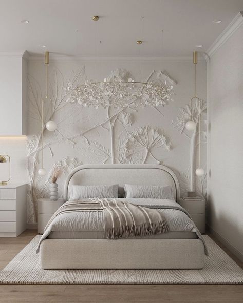 Bed Headboard Design, Interior Design Per La Casa, Luxury Bedroom Design, Kids Interior Room, Tv Wall Unit, Home Decor Crate, Interior Wall Design, Bedroom Layouts, Home Room Design