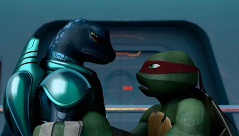 Raphael & Mona Lisa Raph X Mona, I Like Turtles, Tmnt Raphael, Raphael Tmnt, Tmnt Movie, Character Actions, Own Language, Ninja Turtles Art, Teenage Mutant Ninja Turtle