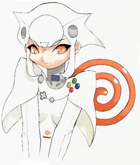 Dreamcast Console-Tan Anime Character, Fan, On Twitter, Funny, Twitter, Anime, Art