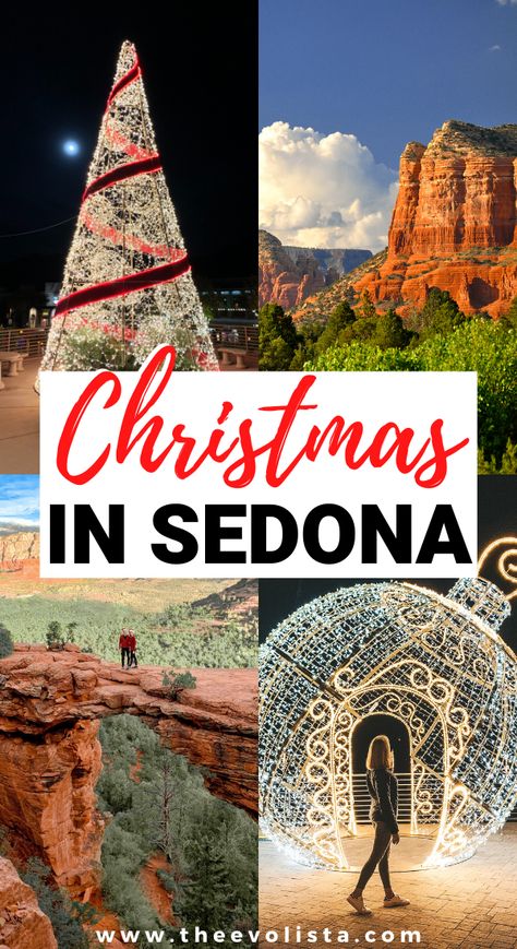 December trip to Sedona | Sedona Holiday Activities | Sedona travel guide | Two days in Sedona | Best things to do in Sedona | How to Find the Sedona Vortexes | Best Sedona Hikes | 2 days in Sedona Arizona | Tips and tricks for Sedona travelers | Best Sedona Vortex locations | Best Sedona hikes | Sedona hiking | Devils Bridge Sedona | Cathedral Rock Sedona | What to do on a Sedona trip | Arizona travel | Best time to go to Sedona | Bucket List USA #sedona #arizona #usa #hike #hiking #trails Christmas In Sedona, Sedona Arizona Winter, Sedona In December, Arizona In December, Bucket List Usa, Sedona Travel Guide, Arizona Day Trips, Sedona Hiking, Cathedral Rock Sedona