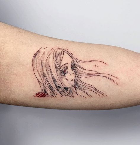 Deadman Wonderland Tattoo, Deadman Wonderland Shiro, Tattoo Apprenticeship, Wonderland Tattoo, Deadman Wonderland, Tattoo Apprentice, Stick And Poke, Dead Man, Tiny Tattoos