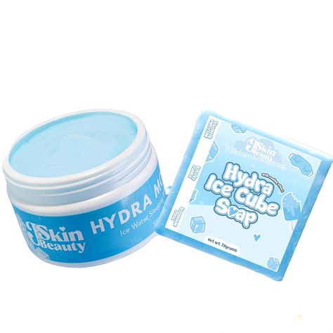 J Skin Beauty Hydra Moist, Skin Beauty Hydra Moist, J Skin Beauty, Ice Water Sleeping Mask, Gel Based Moisturizer, Hydra Moist, Water Sleeping Mask, Menthol Crystals, Hello Kitty Themes