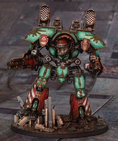 Legio Solaria Warlord: Sagitta Verum | Splayed Paint Brush Legio Titanicus, Warhound Titan, Warlord Titan, Titans 40k, Legions Imperialis, Adeptus Titanicus, Imperial Knights, Battlefleet Gothic, Imperial Knight