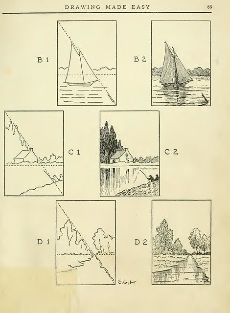 Drawing Made Easy, Couple Drawing, Perspective Art, Easy A, Foto Tips, Book Drawing, Landscape Drawings, Art Instructions, Old Book