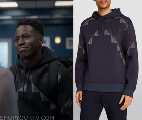 Ted Lasso: Season 3 Episode 10 Black Geo Print Hoodie Ted Lasso Season 3, Ted Lasso, Geo Print, Print Hoodie, Season 3, Hoodie Print, Fashion Looks, Tv Shows, Tv