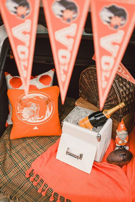 5 TAILGATE ESSENTIALS YOU CAN’T FORGET ON GAME DAY Utk Football, Tennessee Tailgate, Southern Tailgate, U Of Tennessee, Tailgate Essentials, Ut Football, Tailgate Table, College Tailgate, Rocky Top Tennessee