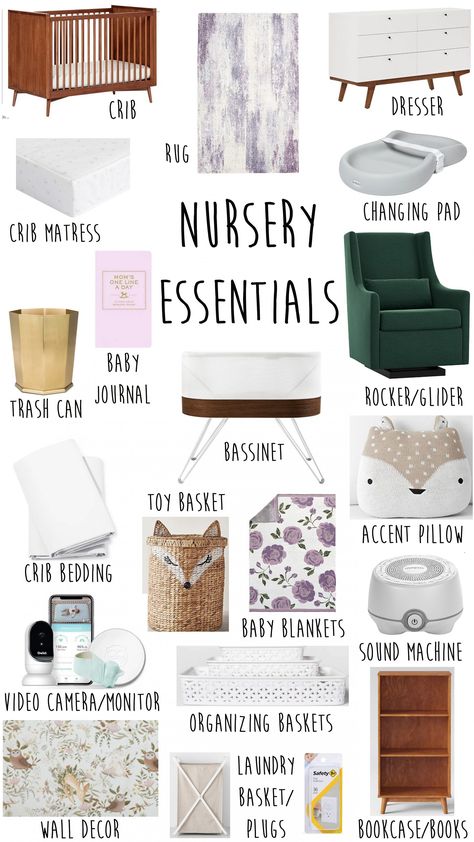 Baby Nursery Essentials + Checklist | Kelsey Bang Nursery Essentials List, Essentials Checklist, Baby Nursery Inspiration, Parents Room, Nursery Room Design, Baby Room Inspiration, Girl Nursery Room, Baby Boy Room Nursery, Nursery Room Inspiration