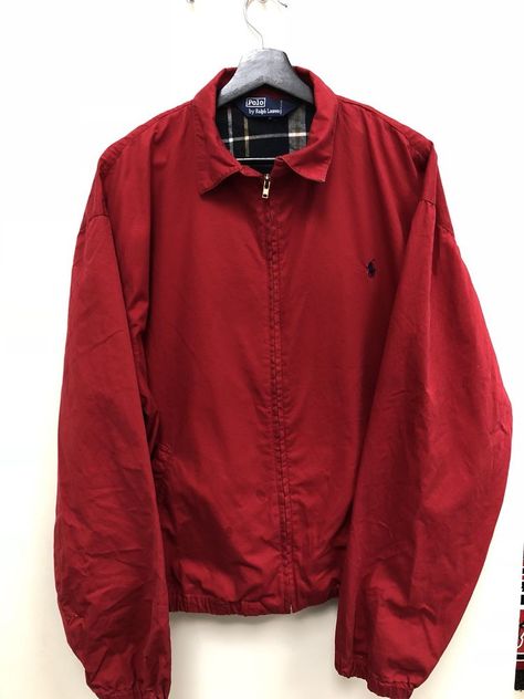 Vintage Polo Ralph Lauren Golf Jacket Red  Size L Free Shipping  | eBay Vintage Jacket Outfit 90s, Vintage Jacket Outfit, Red Jacket Men, Polo Ralph Lauren Jacket, Polo Jacket, Polo Jumper, Ralph Lauren Jumper, Ralph Lauren Jacket, Golf Jacket