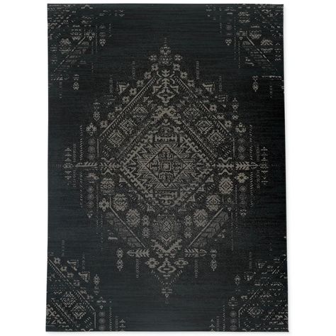 Bungalow Rose Edwine Black/Gray Area Rug | Wayfair Southwestern Patterns, Rustic White, Black Area Rugs, Artisan Design, Rustic Rugs, Outdoor Area Rug, Indoor Outdoor Area Rugs, Cool Rugs, Outdoor Area Rugs