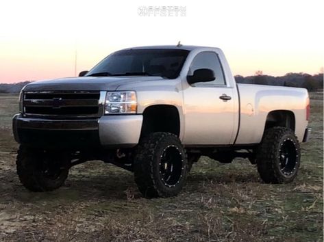 CUSTOMOFFSETS.COM on Instagram: “2008 CHEVROLET SILVERADO 1500 Moto Metal Mo962 20x12 -44 Gladiator Xcomp Mt 35"x12.5" Rough Country Suspension Lift 7.5" & Body 3" See more…” 2008 Chevy Silverado 1500, Chevy Silverado Single Cab, Silverado Single Cab, Sierra Gmc, 2008 Chevy Silverado, Chevy Vehicles, Rough Country Suspension, Single Cab Trucks, Truck Girl