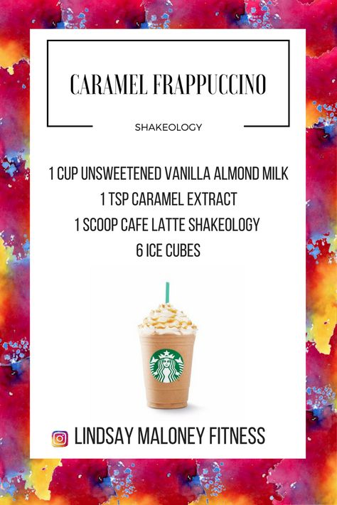 Caramel Frappuccino Shakeology-- Cafe Latte Shakeology Recipe Shakeology Cafe Latte Recipes, Cafe Latte Shakeology Recipe, Cafe Latte Recipe, Ilana Muhlstein, 310 Shake Recipes, Shakeology Shakes, Shake Ideas, Vanilla Shakeology, Shakeology Recipes