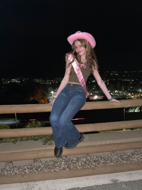 Pink Cowgirl Hat Outfit Ideas, Pink Western Aesthetic Outfits, Pink Cowgirl Boots Aesthetic, Pink Cowgirl Hat Aesthetic, Fairy Cowgirl Aesthetic, Dream Life Photos, Picture Story, Cowgirl Hats, Cowgirl Outfits