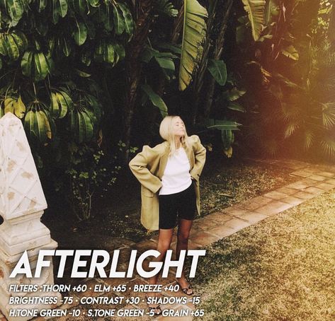 Afterlight Filter, Edit Tutorial, Aesthetic Filter, Photo Filters, Photo Filter, Color Stories, Colour Tone, Color Matching, Photo Editing