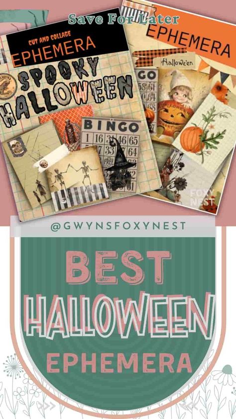 vintage Halloween Ephemera Free Halloween Ephemera, Halloween Decoupage, Paper Crafts Halloween, Halloween Ephemera, Halloween Junk Journal, Vintage Halloween Art, Decoupage Crafts, Halloween Apothecary, Halloween Bingo