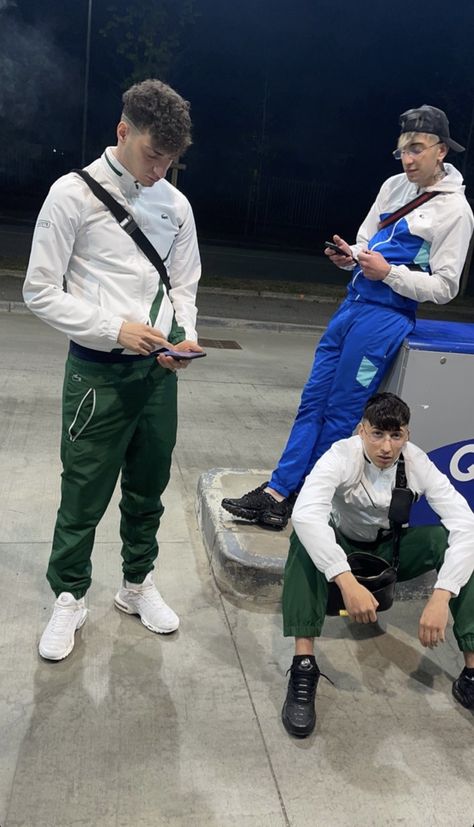 French Drip Outfits Men, Lacoste Drip, Medy Cartier, Drip France, Air Max Plus Outfits, French Drip, Nike Air Max Outfit, Tn White, Air Max Outfit