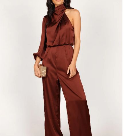 Jumpsuit Brand New With Tags One Sleeve Jumpsuit, Petal And Pup, Style Jumpsuit, One Shoulder Jumpsuit, Casual Rompers, Affordable Dresses, Jumpsuit With Sleeves, Dresses By Length, Invisible Zip