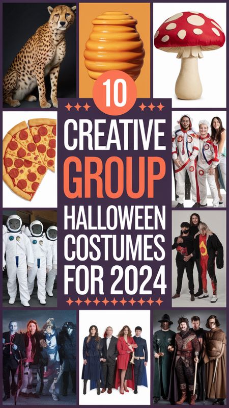 Get ready to spook the competition!  Discover 10 creative group Halloween costumes for 2024 that will make your squad the talk of the town. From quirky themes to iconic duos, elevate your Halloween game with these unique ideas. Click now for inspiration thatll make your night unforgettable!  # Iconic Duos, Group Halloween Costumes, Halloween Games, Unique Ideas, Make It Yourself, Halloween