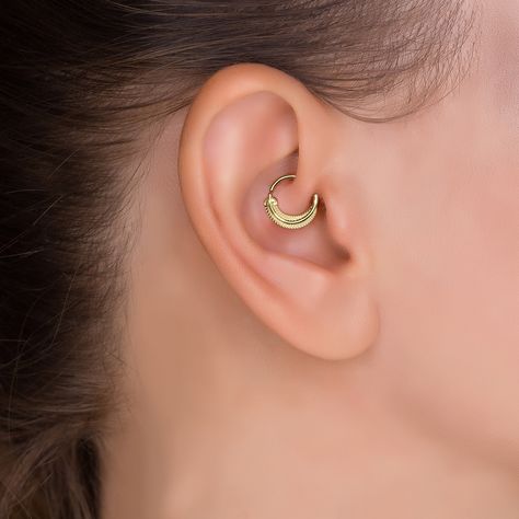 Daith Ring, Daith Hoop, Gold Cartilage Earrings, Tragus Daith, Daith Rings, Daith Earring, Unique Hoop Earrings, Daith Jewelry, Daith Piercing Jewelry