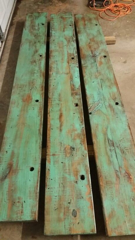 Faux Distressed Wood, Distress Wood, Distressed Furniture Diy, Wooden Cart, Strap Hinges, Paint Color Inspiration, Distressed Furniture, Fall Crafts Diy, Distressed Painting